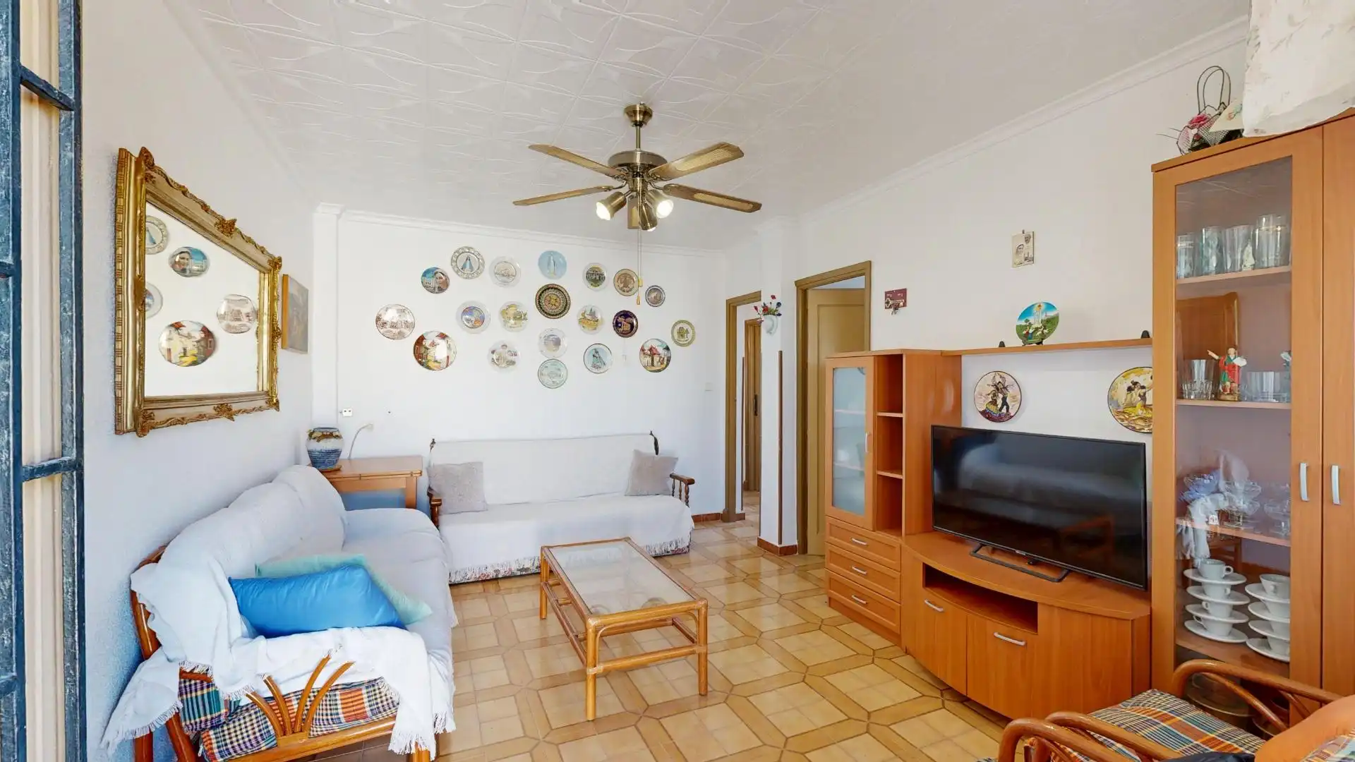 Sala de estar de Piso en venta en Cartagena con Aire acondicionado y Terraza