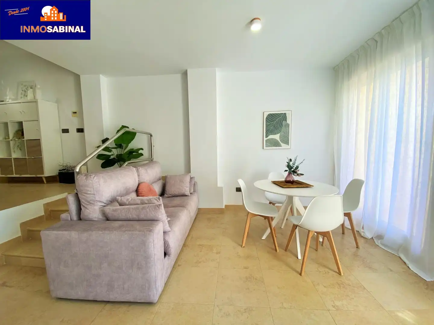 Sala d'estar de Estudi en venda en Vícar amb Aire condicionat, Jardí privat i Terrassa