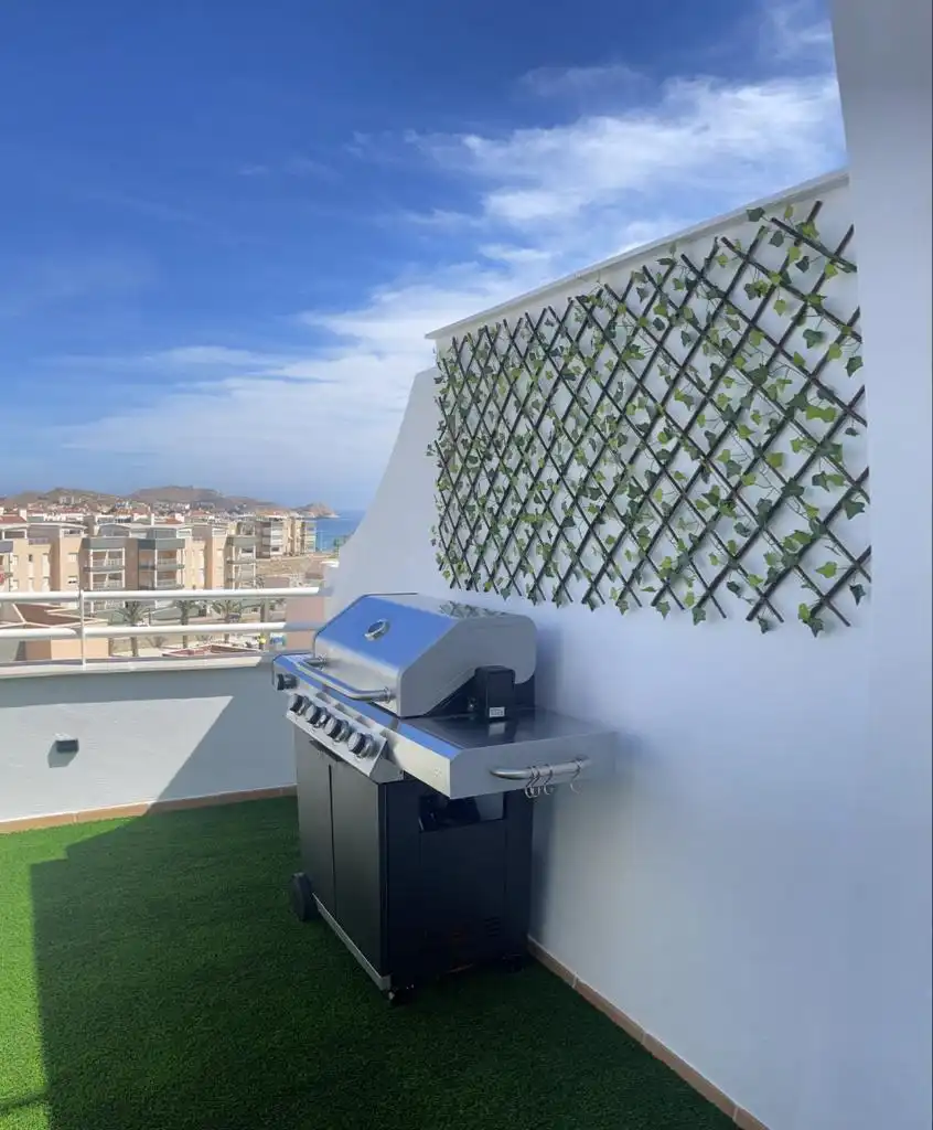Terrasse von Dachboden zum Verkauf in Pulpí mit Klimaanlage, Heizung und Privatgarten