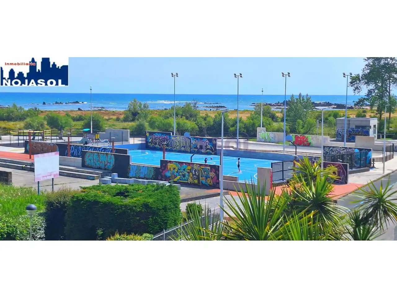 Schwimmbecken von Wohnung zur Miete in Noja mit Heizung, Terrasse und Möbliert