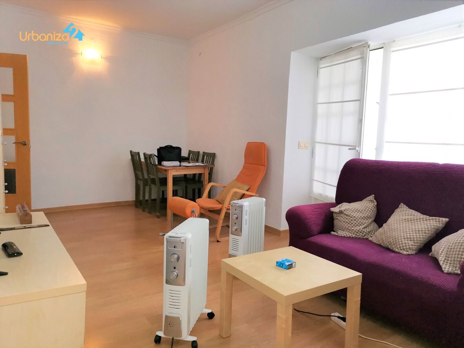 Sala d'estar de Pis en venda en Badajoz Capital amb Parquet i Moblat