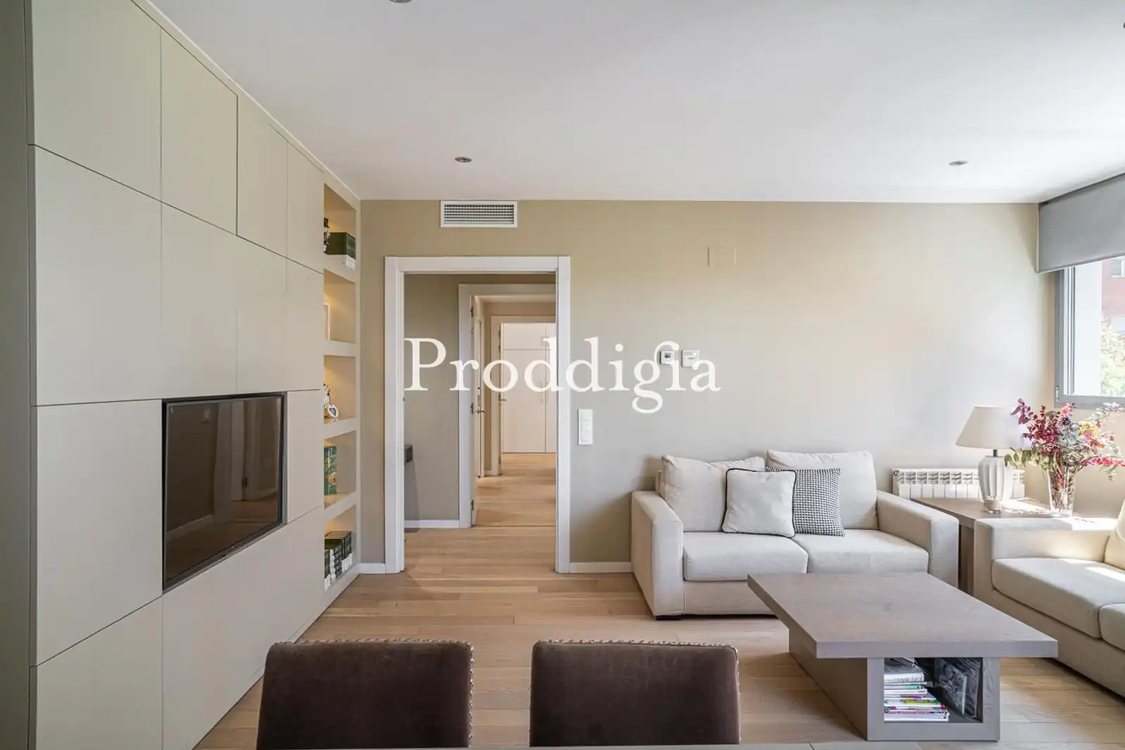 Sala d'estar de Pis en venda en Sant Cugat del Vallès amb Aire condicionat, Calefacció i Terrassa