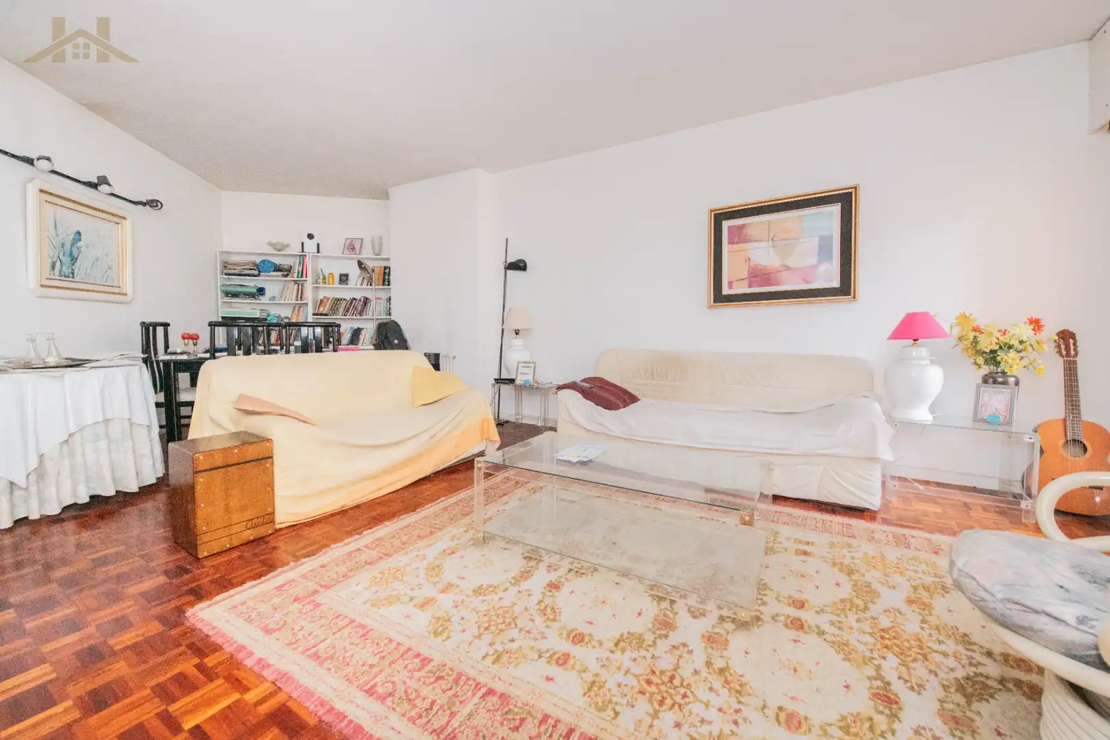 Sala de estar de Piso en venta en Madrid con Calefacción, Parquet y Terraza