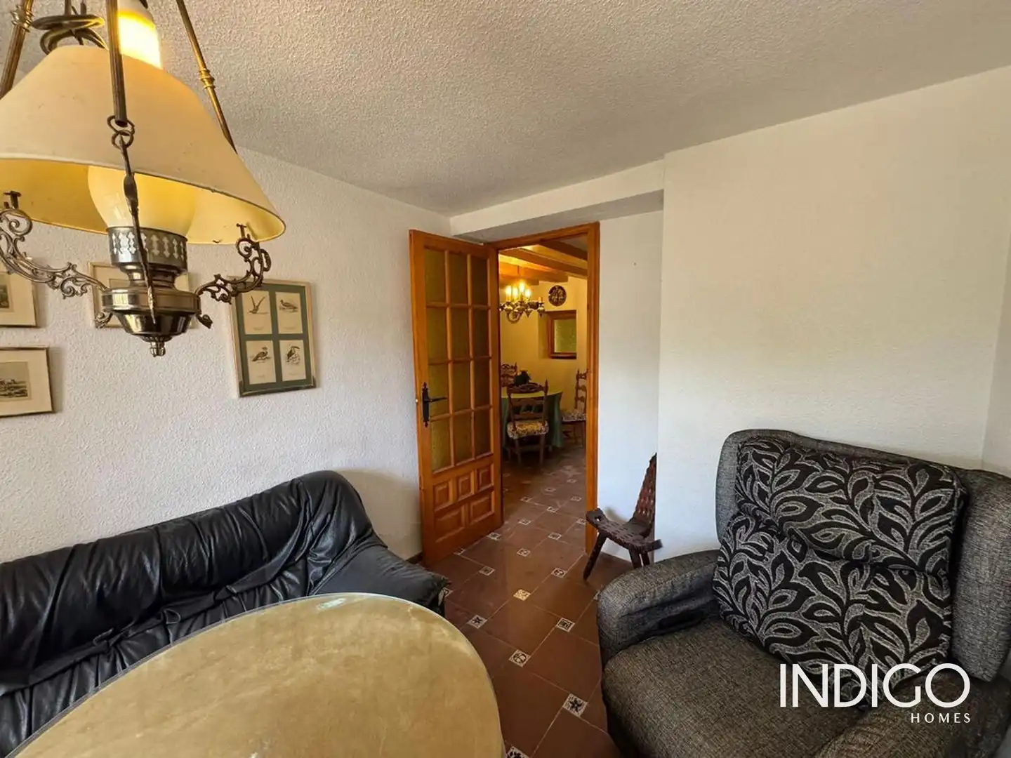 Sala d'estar de Casa adosada en venda en Ibi amb Calefacció, Traster i Moblat