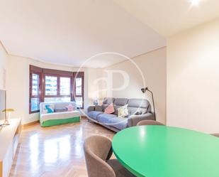 Living room of Flat to rent in  Madrid Capital  with Air Conditioner, Heating and Private garden