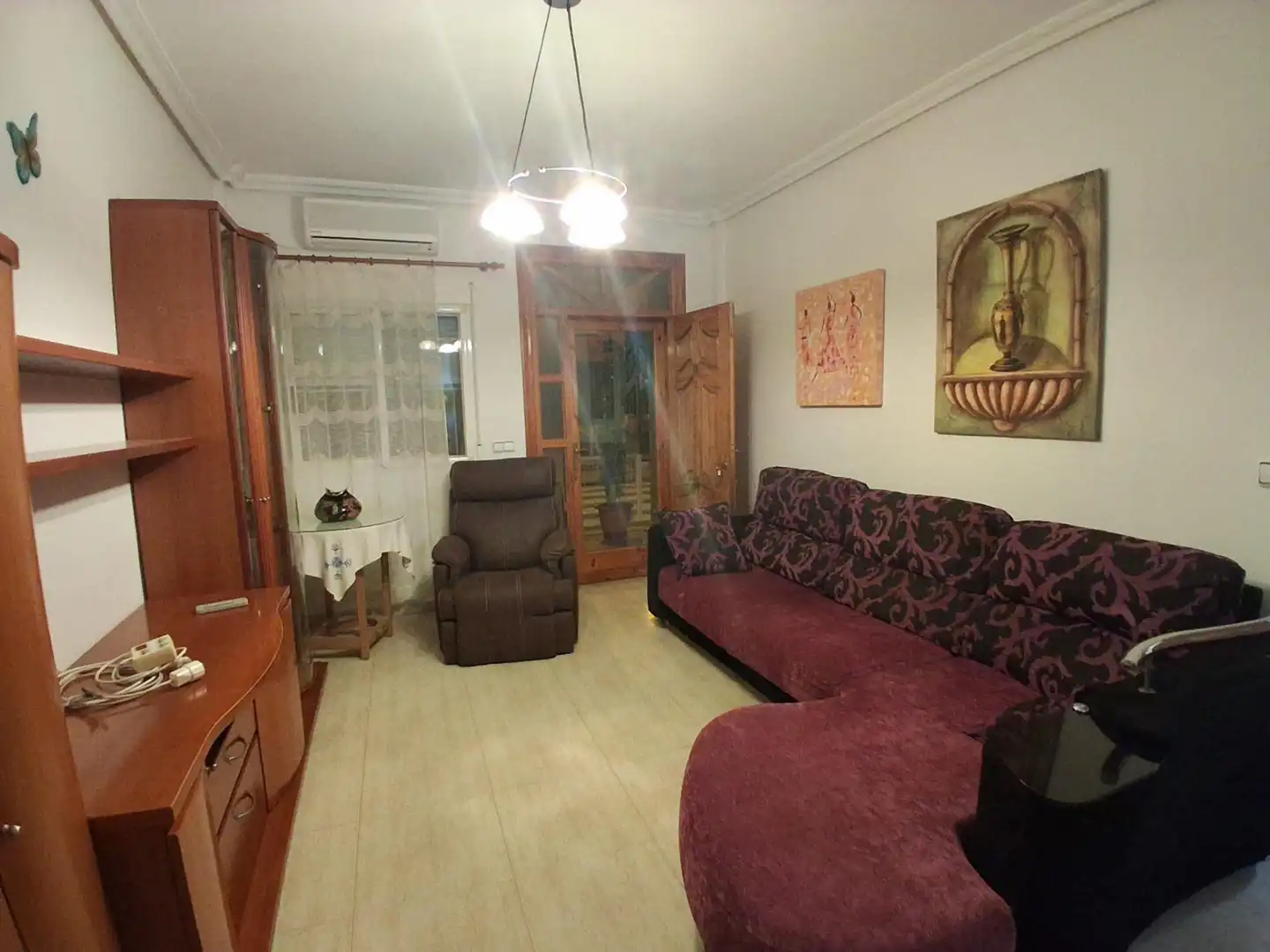 Wohnzimmer von Erdgeschoss zur Miete in Murcia mit Klimaanlage