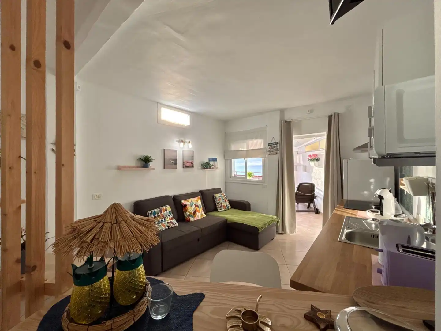 Sala d'estar de Apartament en venda en Tacoronte amb Terrassa i Moblat