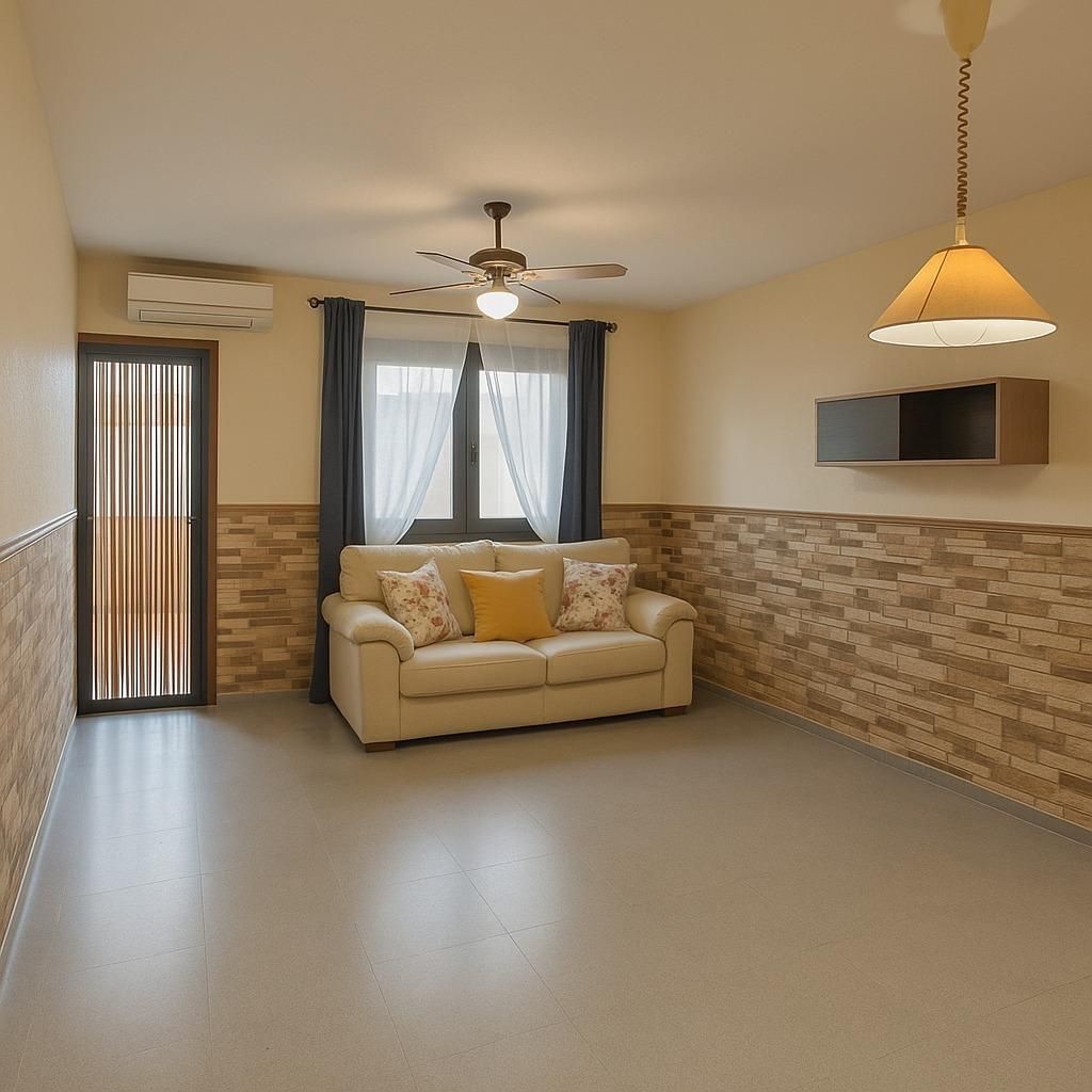 Sala de estar de Casa adosada en venta en Chiclana de la Frontera con Aire acondicionado