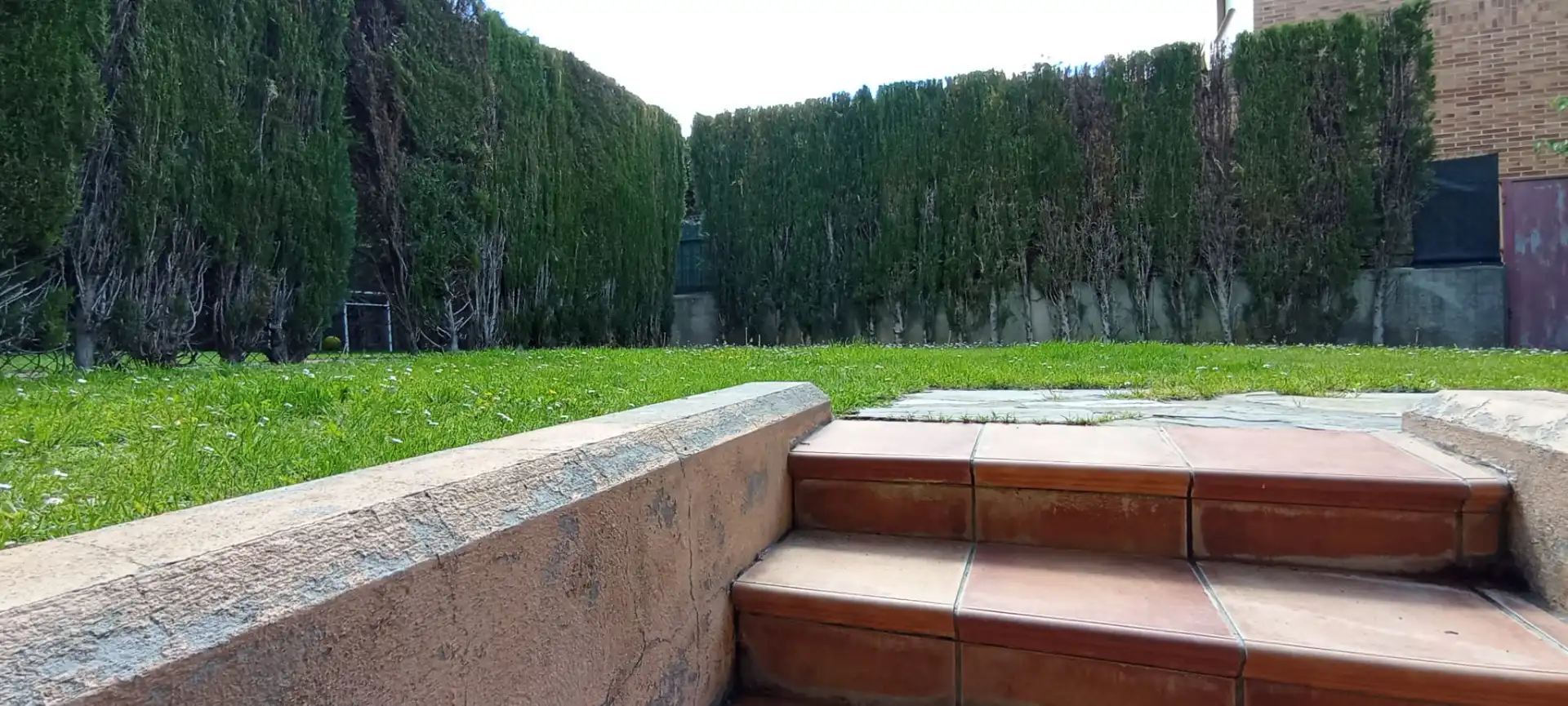 Jardí de Casa adosada en venda en Simancas amb Calefacció, Jardí privat i Parquet
