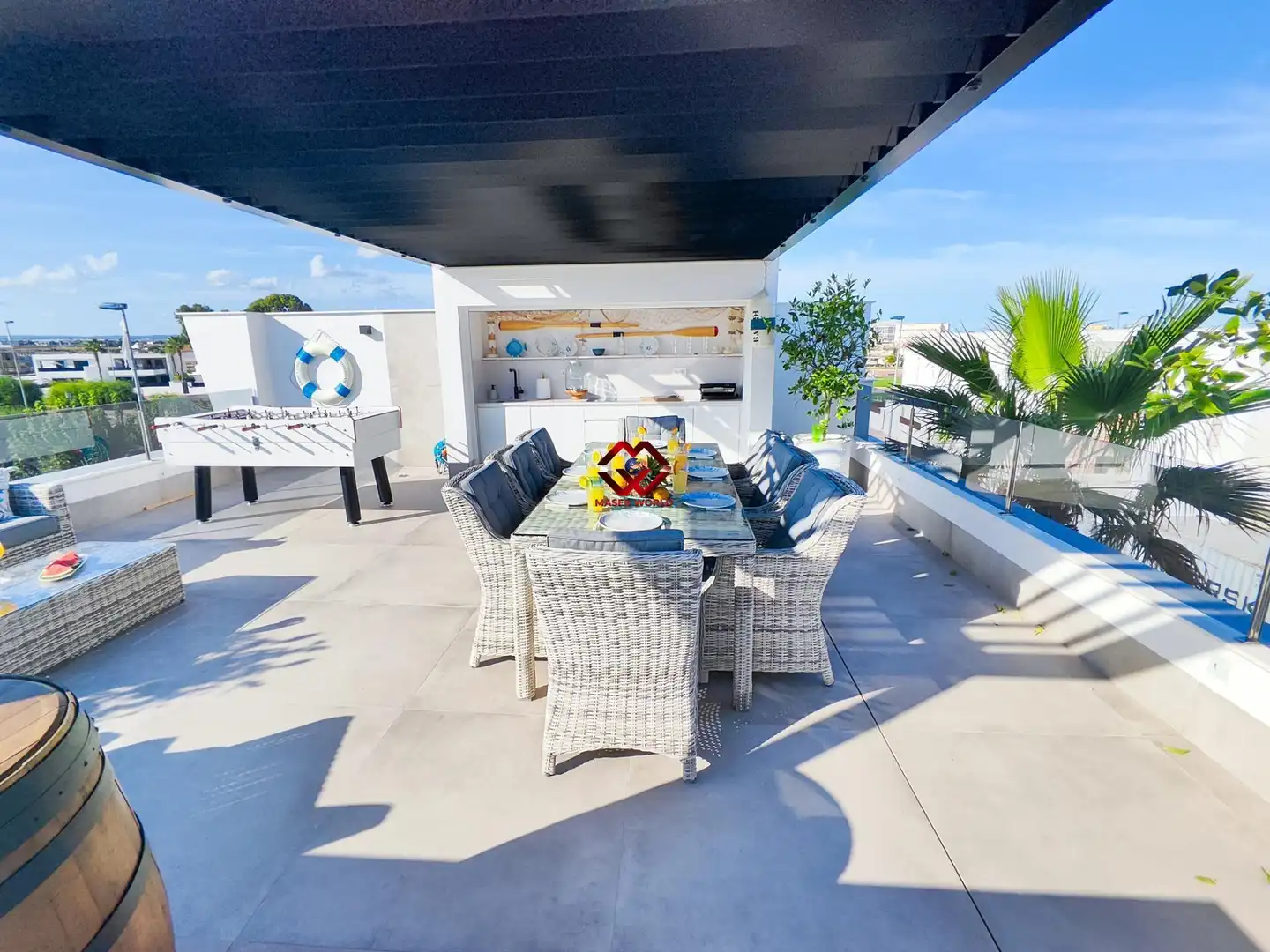 Terrassa de Casa o xalet en venda en San Javier amb Aire condicionat, Calefacció i Jardí privat