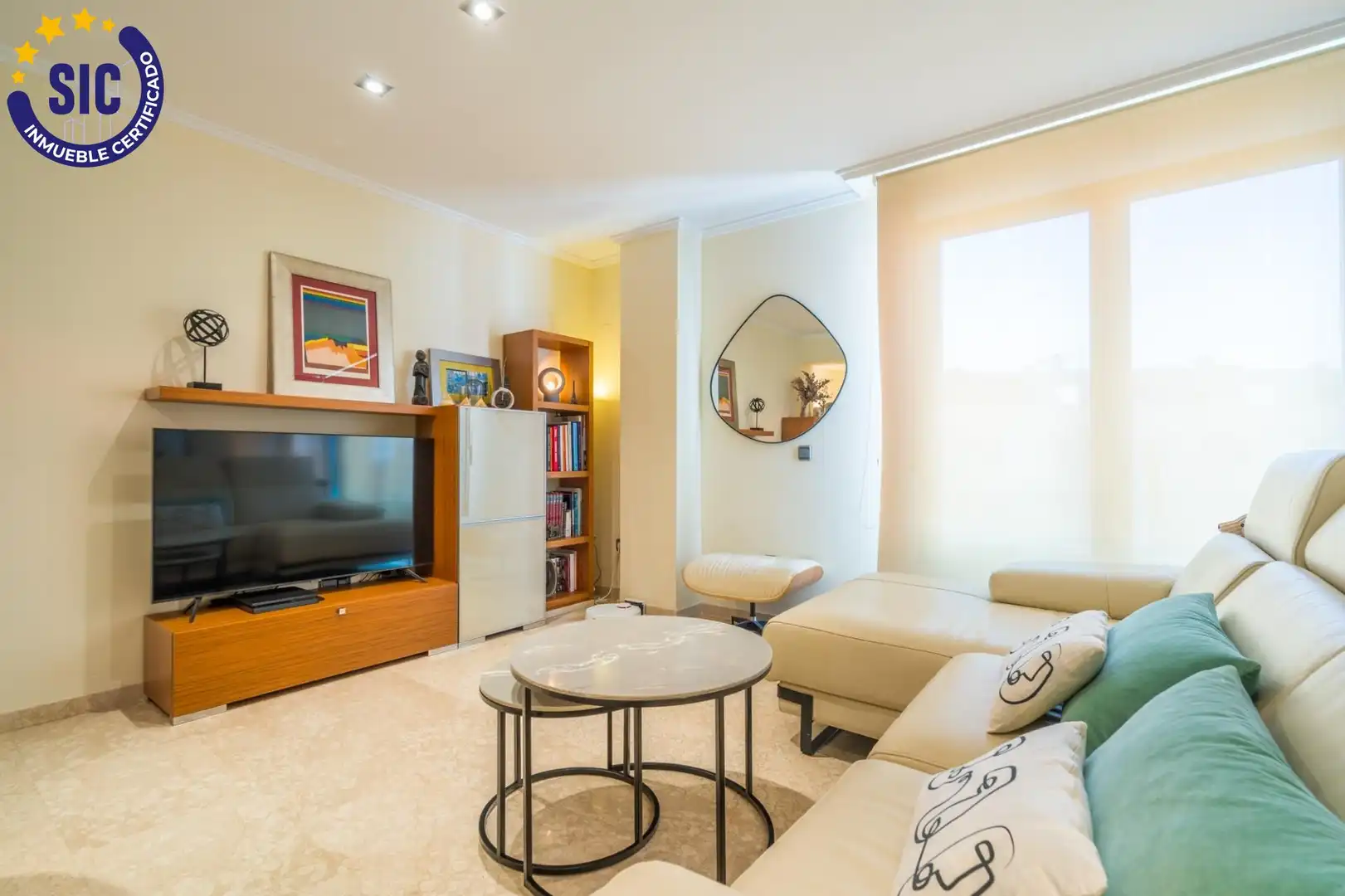 Sala de estar de Ático en venta en Tavernes de la Valldigna con Aire acondicionado, Calefacción y Terraza