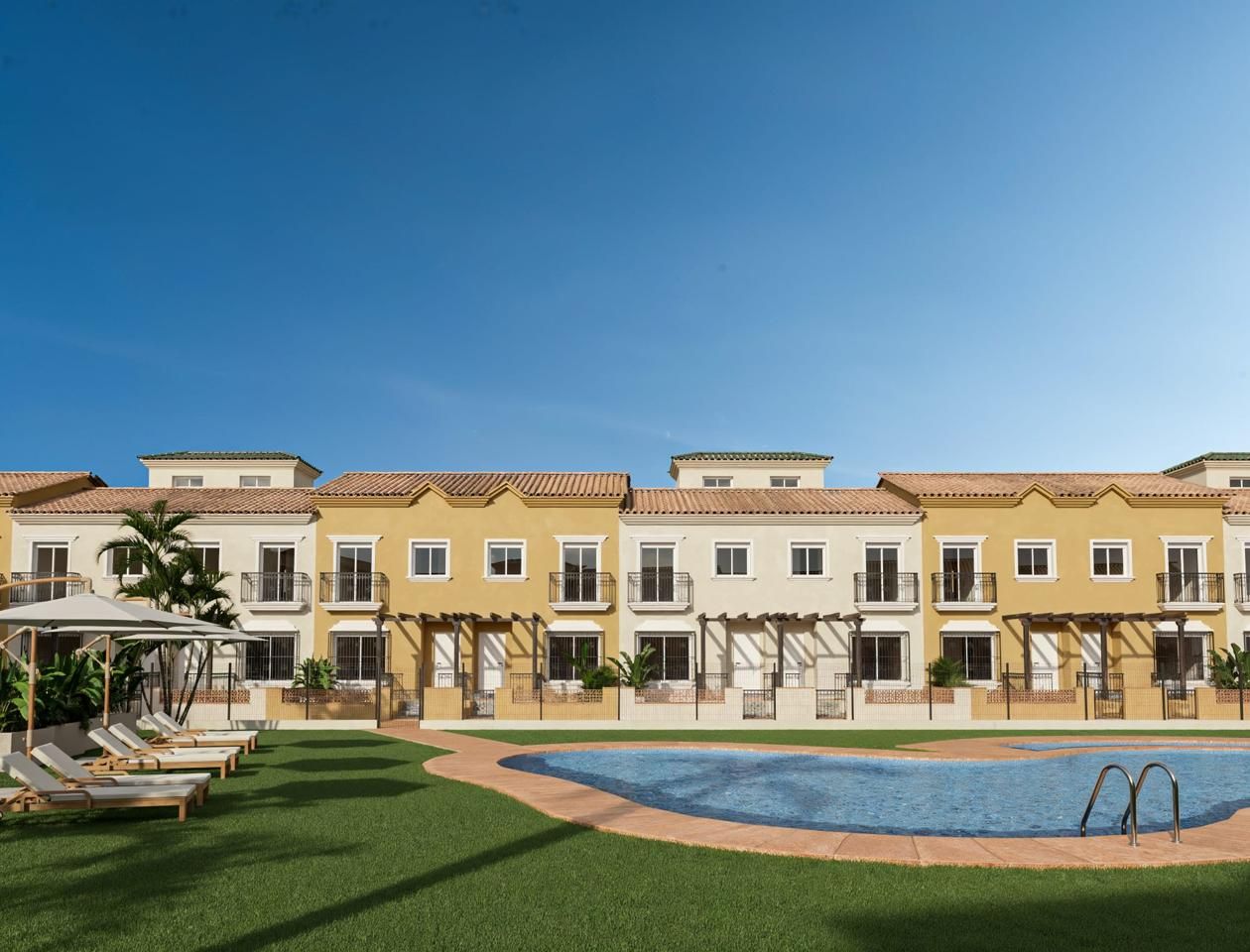 Vista exterior de Dúplex en venda en Cuevas del Almanzora amb Terrassa i Piscina comunitària