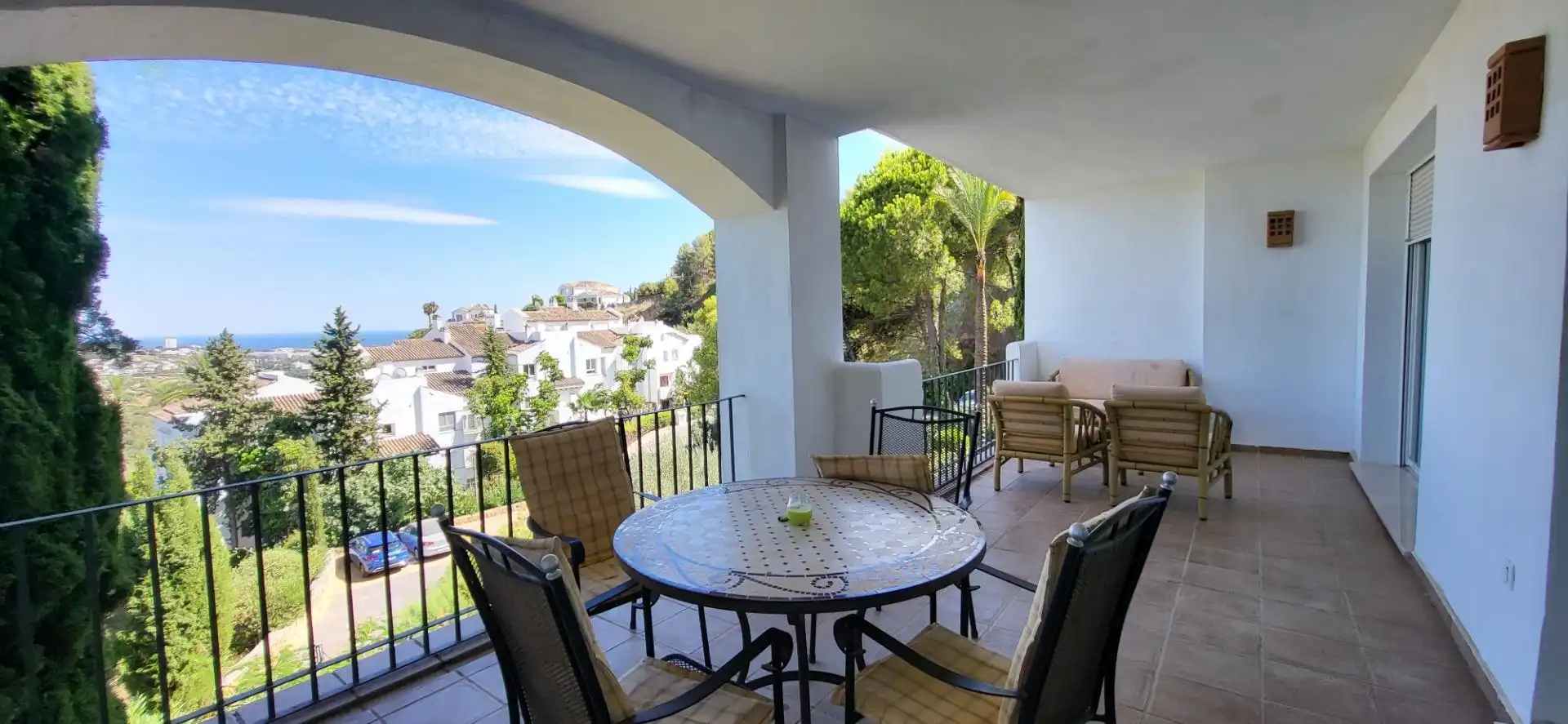 Terrace of Apartments for rent in Benahavís  with Air Conditioner, Heating and Private garden