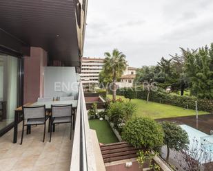 Terrace of Apartment for sale in Vilanova i la Geltrú  with Air Conditioner, Private garden and Parquet flooring