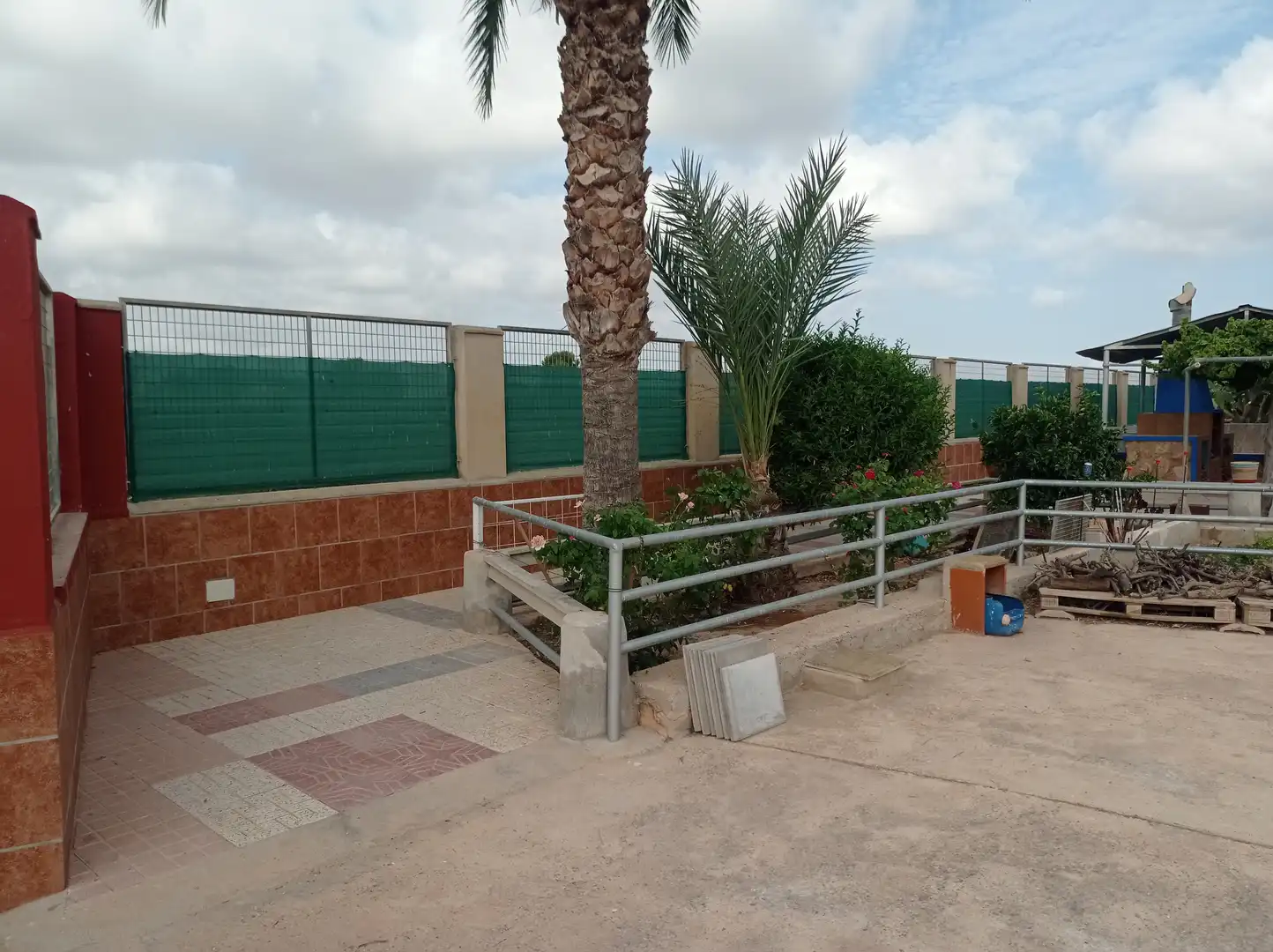 Terraza de Finca rústica en venta en Fuente Álamo de Murcia con Calefacción, Jardín privado y Piscina