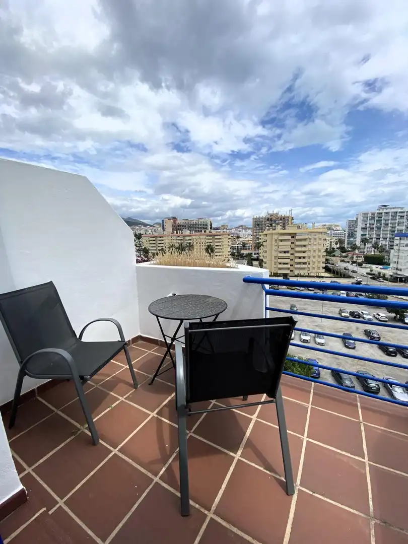 Terrasse von Dachboden zum Verkauf in Benalmádena mit Klimaanlage, Heizung und Terrasse