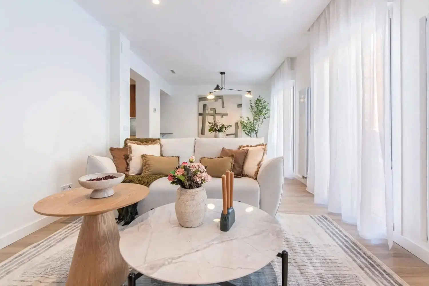 Sala de estar de Piso en venta en Madrid con Aire acondicionado, Amueblado y Balcón