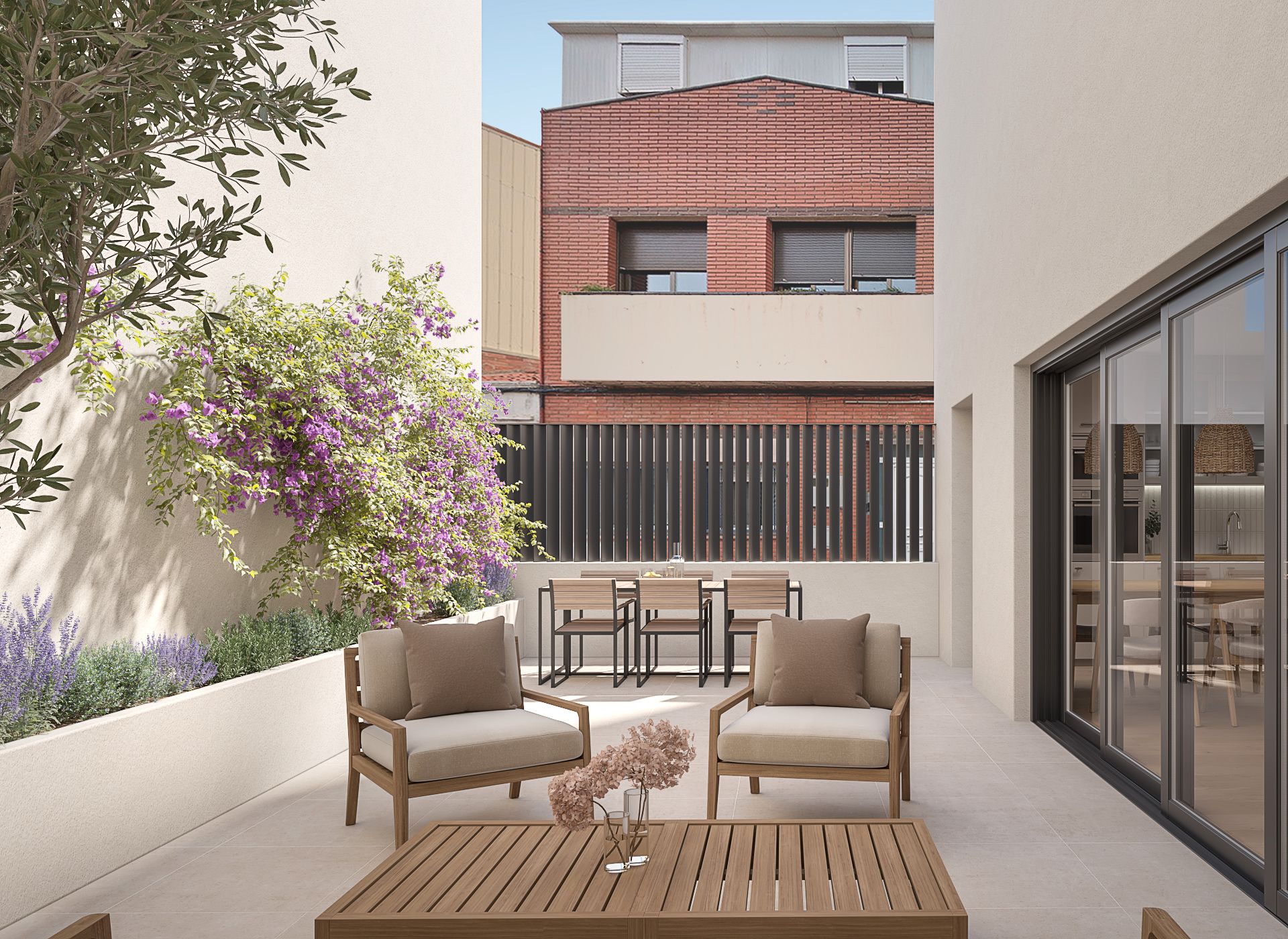 Terrace of Flat for sale in Sabadell  with Air Conditioner, Heating and Private garden