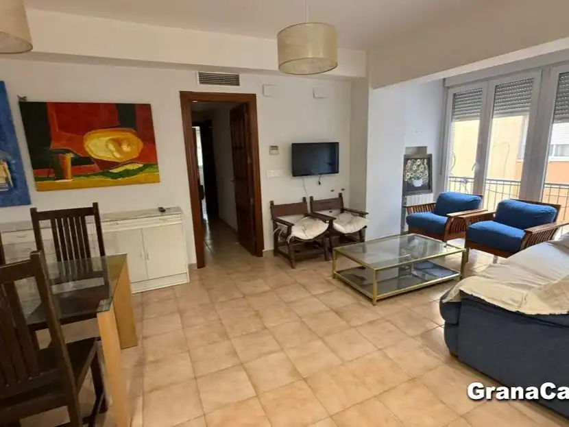 Sala de estar de Piso para compartir en Granada con Aire acondicionado, Calefacción y Amueblado