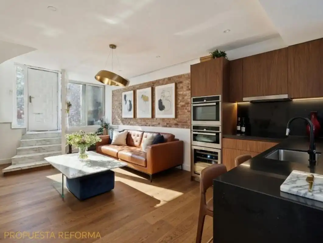 Sala d'estar de Dúplex en venda en Barcelona amb Aire condicionat, Calefacció i Terrassa