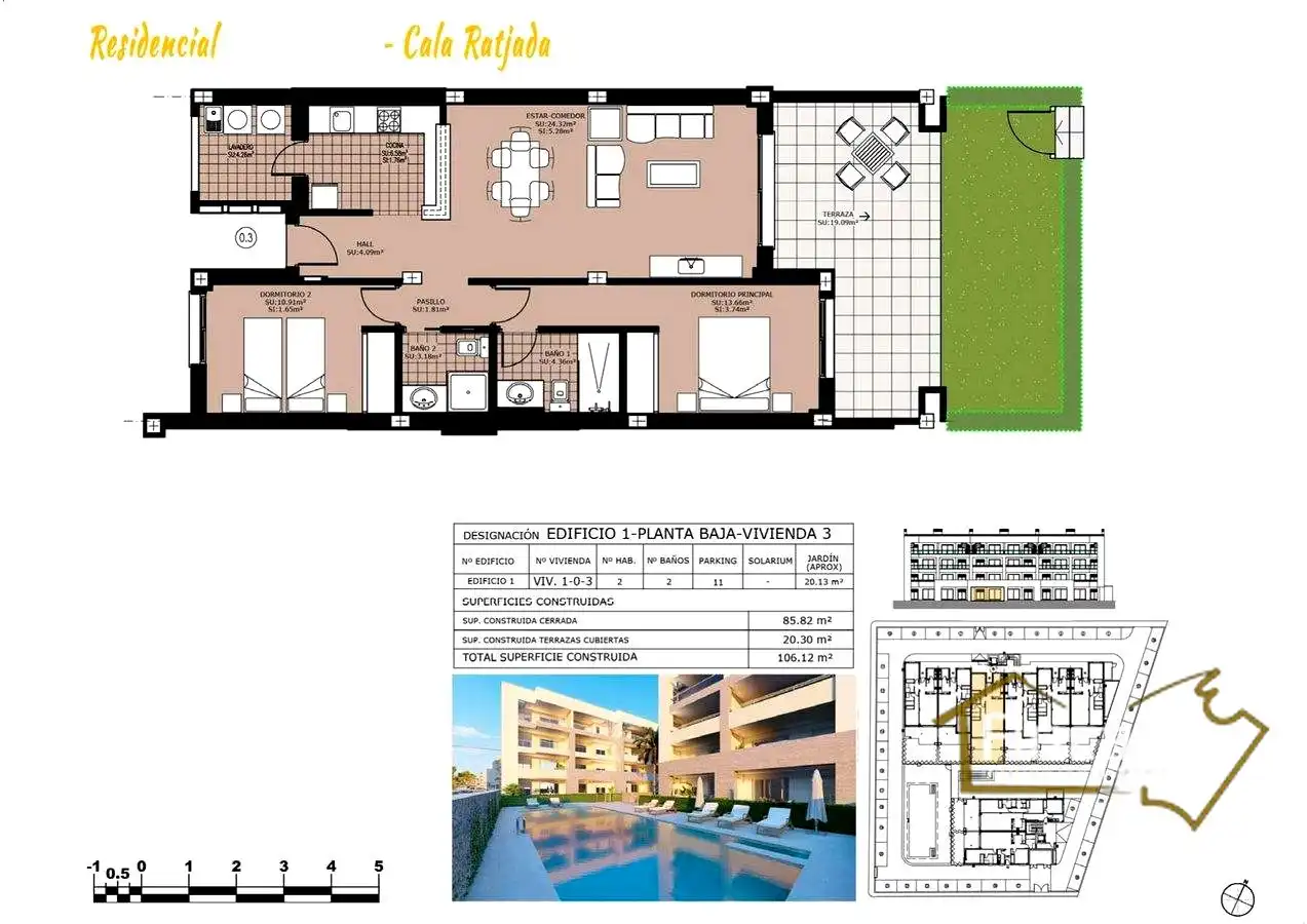 Flat for sale in Capdepera  with Air Conditioner, Private garden and Storage room