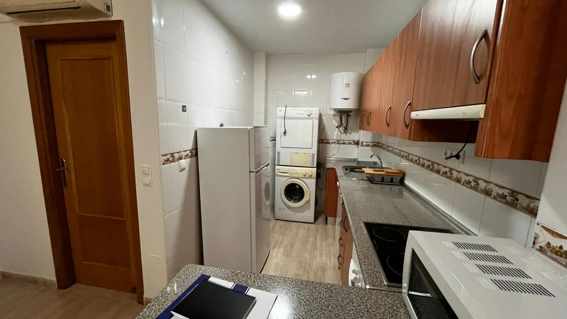 Cocina de Apartamento de alquiler en Murcia con Aire acondicionado y Trastero