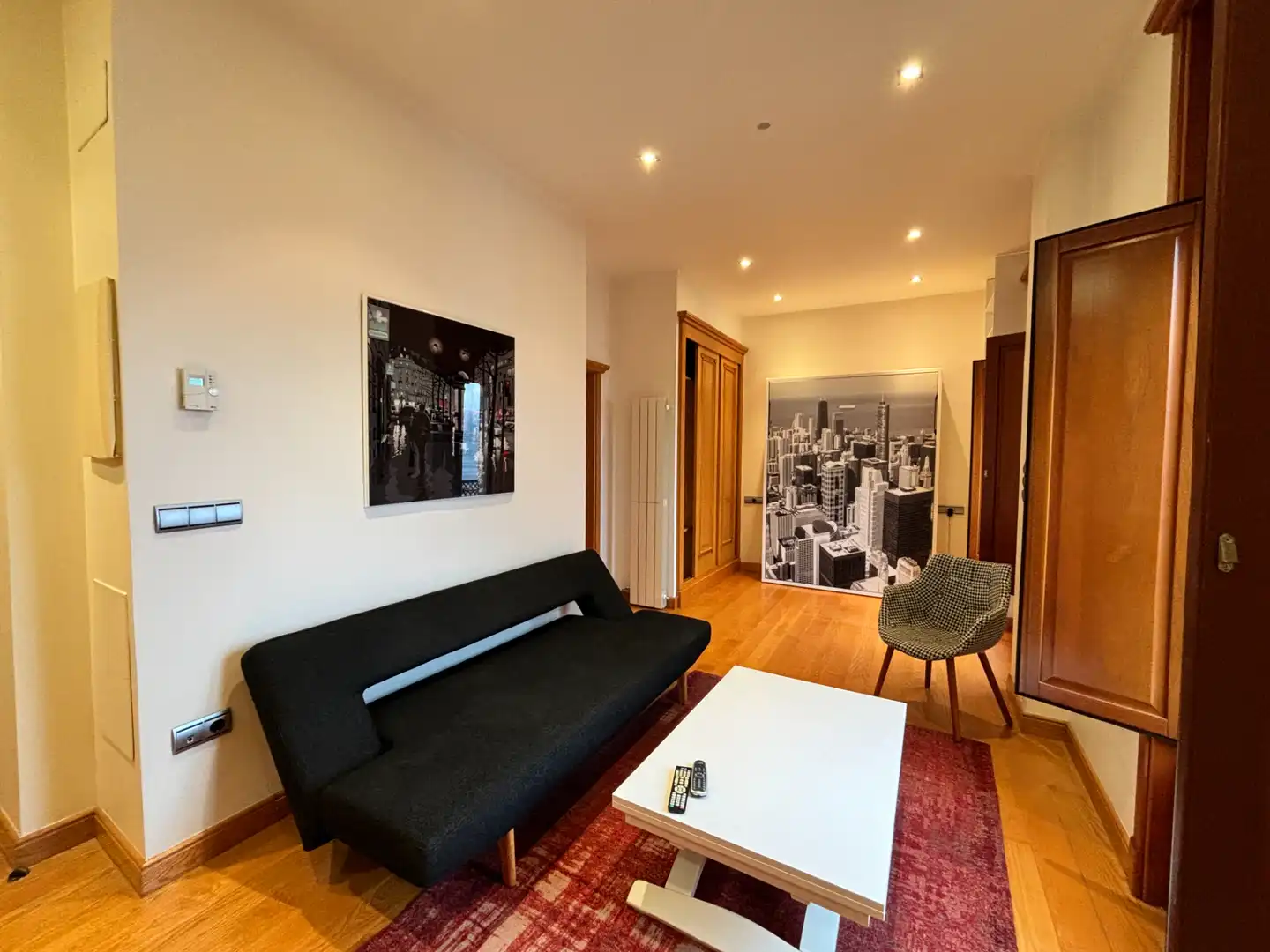Sala de estar de Estudio de alquiler en Vigo  con Calefacción, Amueblado y Horno