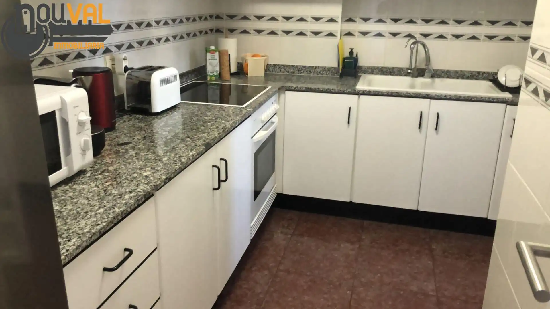 Cocina de Casa adosada de alquiler en Cullera con Terraza, Amueblado y Balcón
