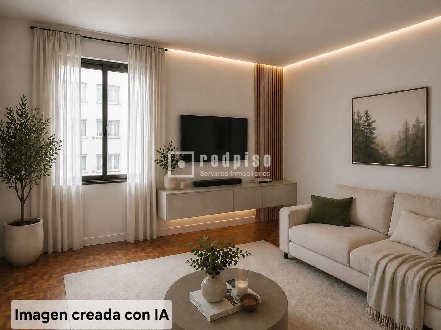 Sala de estar de Piso en venta en  Madrid Capital con Aire acondicionado, Calefacción y Terraza