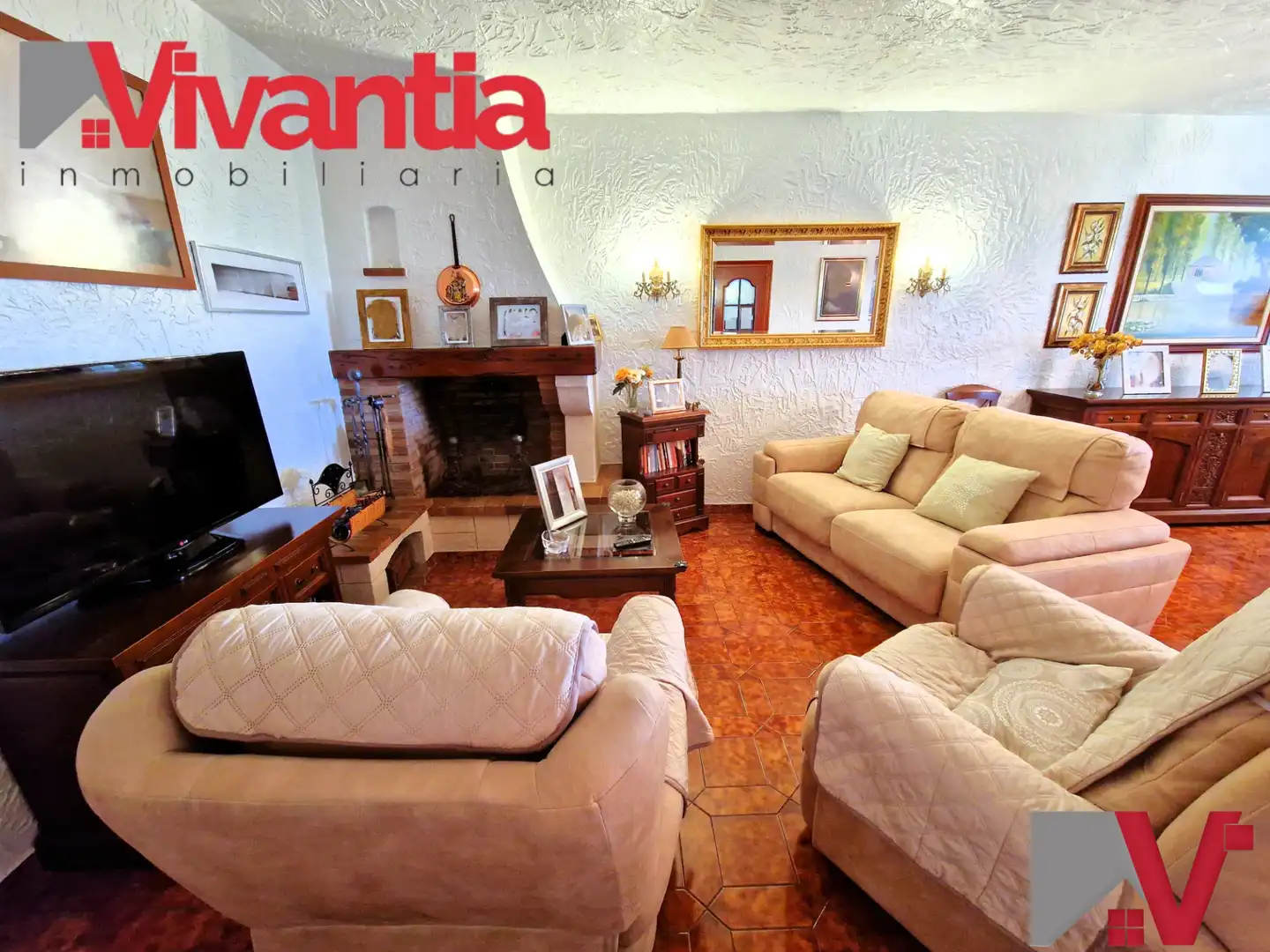 Sala de estar de Casa o chalet en venta en Lorca con Aire acondicionado, Calefacción y Jardín privado