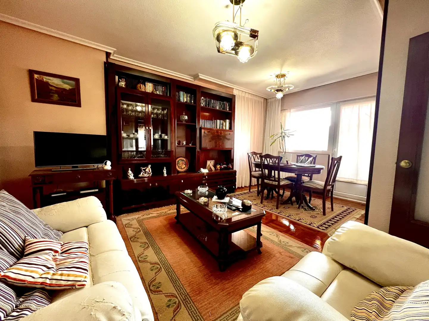 Living room of Flat for sale in Santander  with Heating, Parquet flooring and Storage room