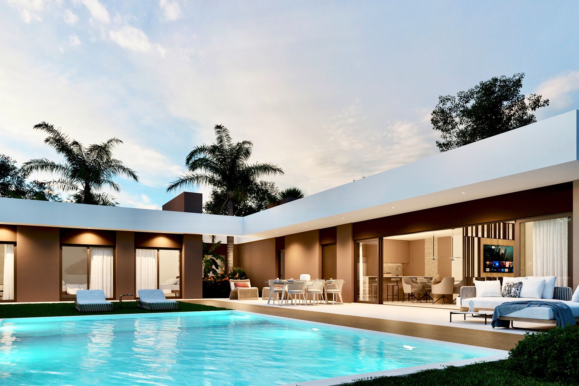 Piscina de Casa o xalet en venda en Elche / Elx amb Jardí privat, Terrassa i Traster