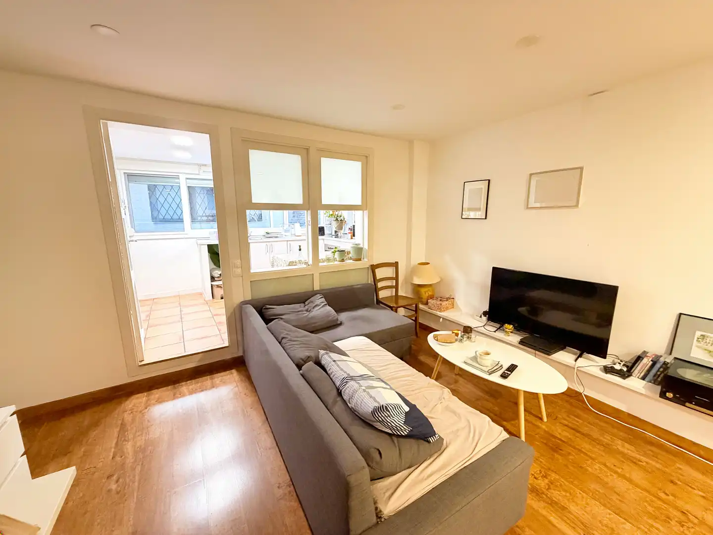 Sala d'estar de Estudi en venda en Barcelona amb Aire condicionat i Calefacció