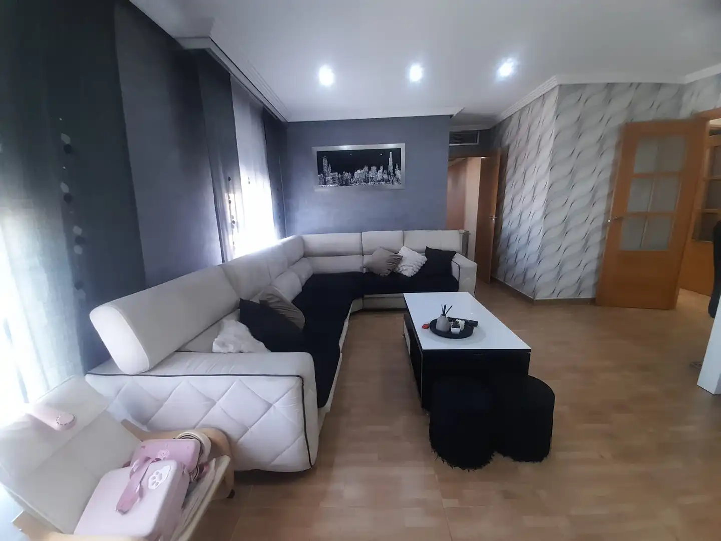 Sala d'estar de Pis en venda en Puertollano amb Aire condicionat i Parquet