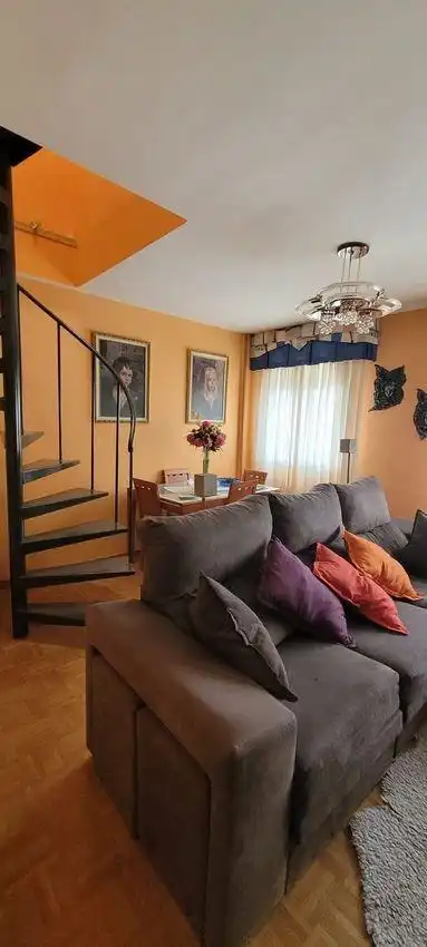 Wohnzimmer von Maisonette zum Verkauf in Belorado mit Heizung und Parkett