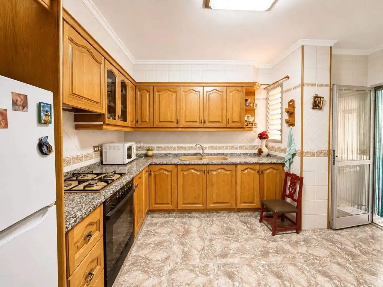 Kitchen of Flat for sale in Vila-real  with Storage room, Furnished and Balcony