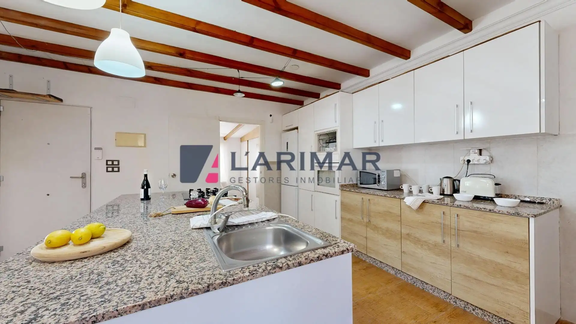 Cuina de Casa o xalet en venda en Aspe amb Aire condicionat, Calefacció i Jardí privat