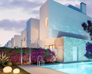 Exterior view of Single-family semi-detached for sale in Málaga Capital  with Air Conditioner, Heating and Private garden