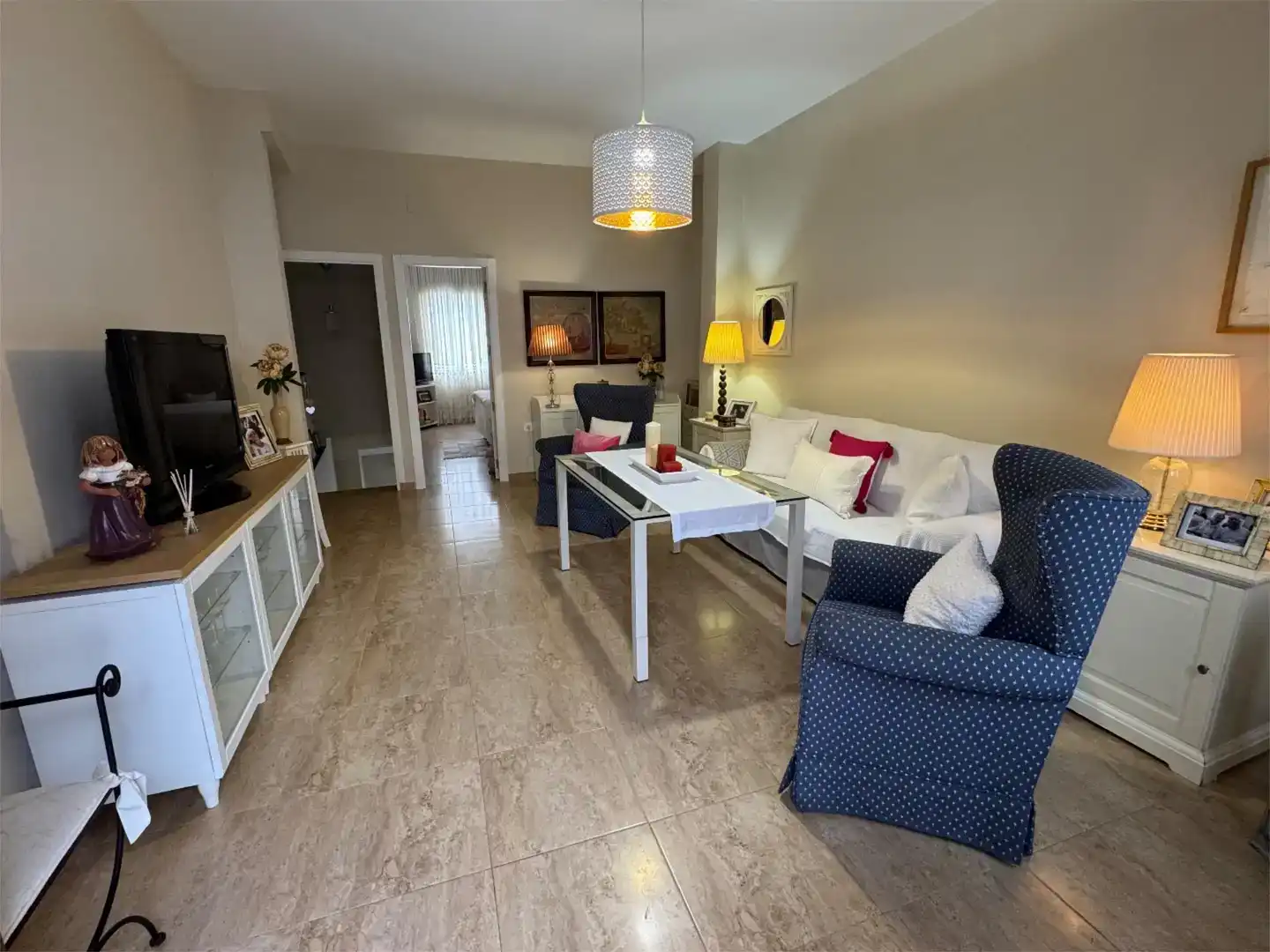 Sala d'estar de Apartament en venda en Espiel amb Aire condicionat i Moblat