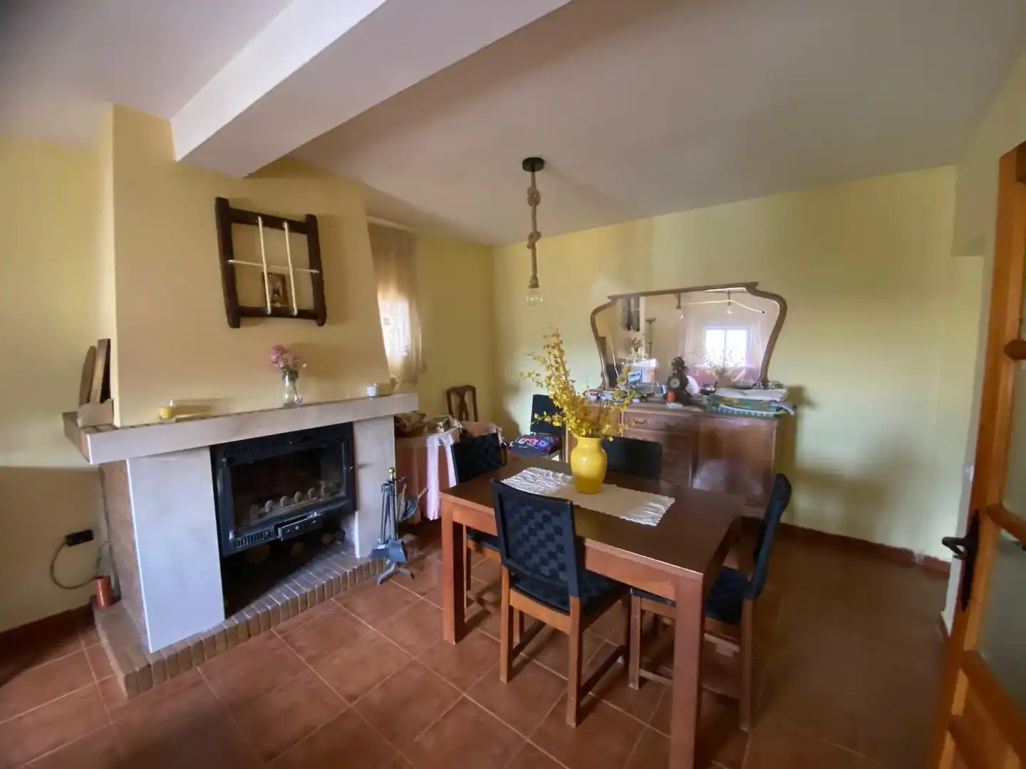 Dining room of Houses for sale in Huete  with Heating, Furnished and Balcony