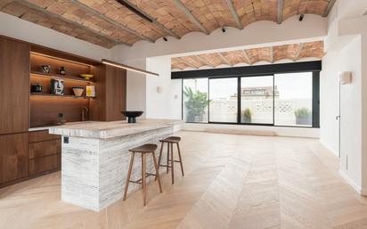 Kitchen of Attic for sale in  Barcelona Capital  with Air Conditioner and Terrace