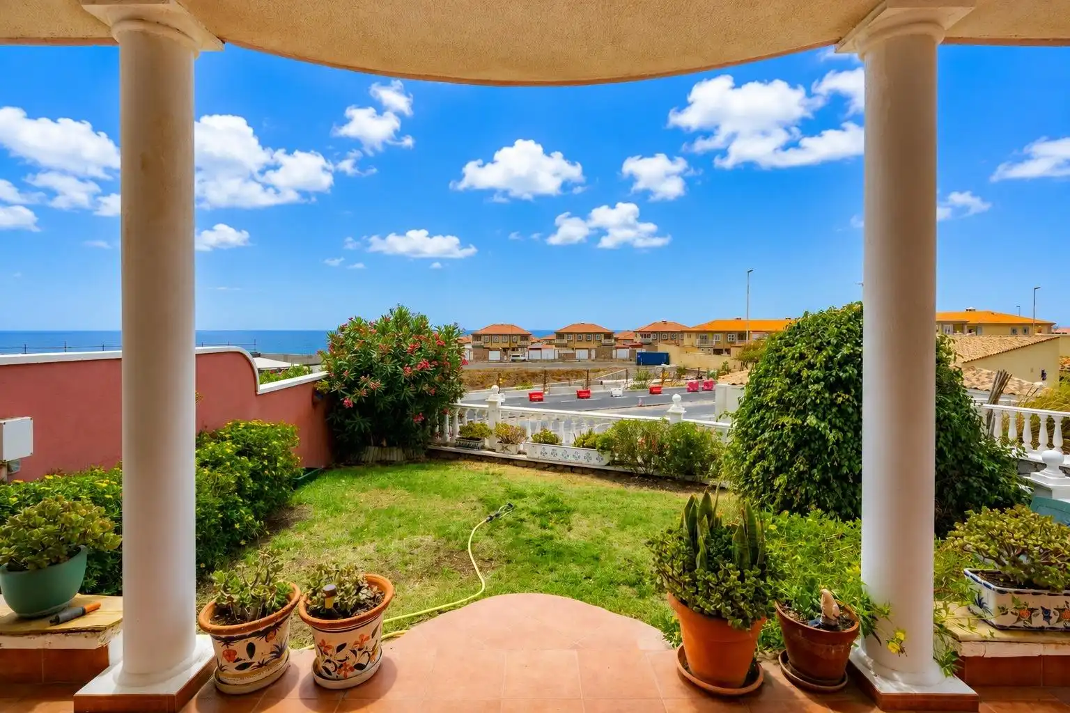 Terraza de Casa adosada de alquiler en Granadilla de Abona con Jardín privado, Terraza y Balcón