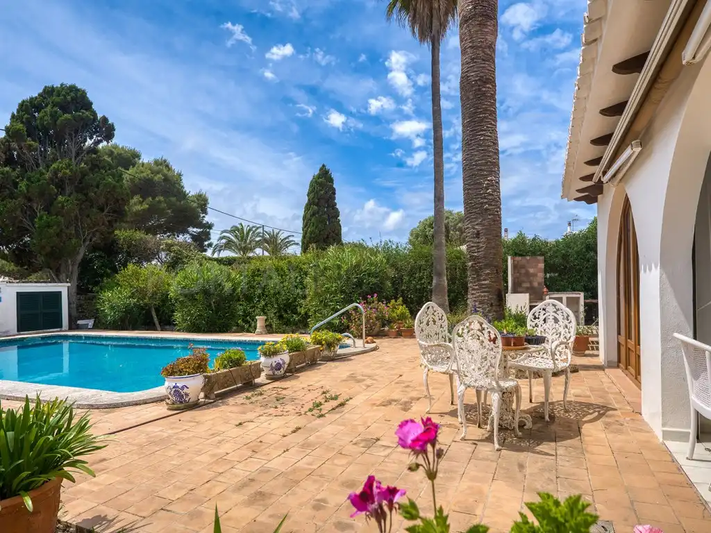 Garden of Houses for sale in Es Castell  with Private garden, Terrace and Swimming Pool