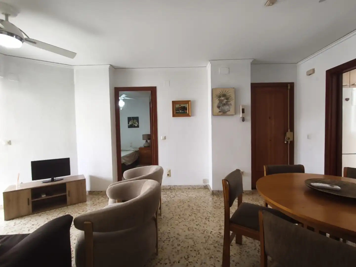 Sala d'estar de Pis de lloguer en Gandia amb Aire condicionat, Calefacció i Terrassa
