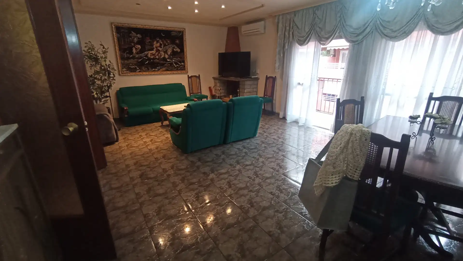 Living room of Flat for sale in Lleida  with Air Conditioner, Heating and Furnished