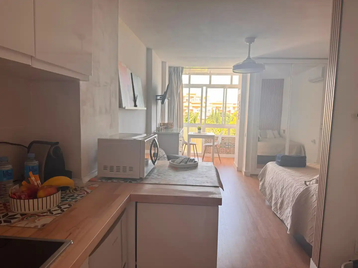 Bedroom of Study for rent in Benalmádena  with Air Conditioner, Terrace and Furnished