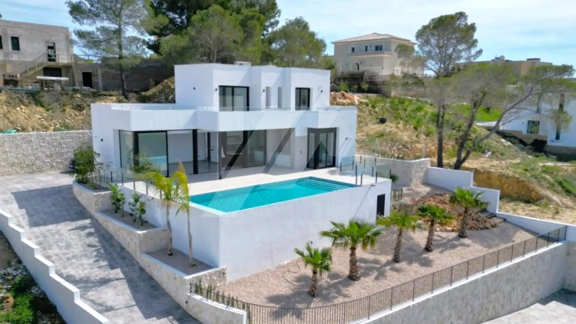 Exterior view of Houses for sale in Calpe / Calp  with Air Conditioner, Heating and Private garden