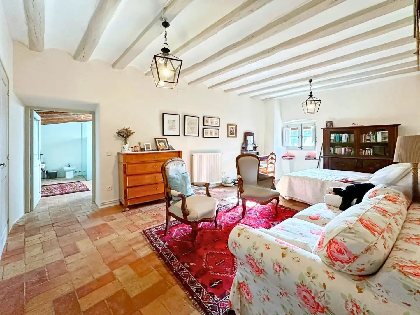 Sala d'estar de Casa o xalet en venda en Garrigàs amb Aire condicionat, Calefacció i Terrassa