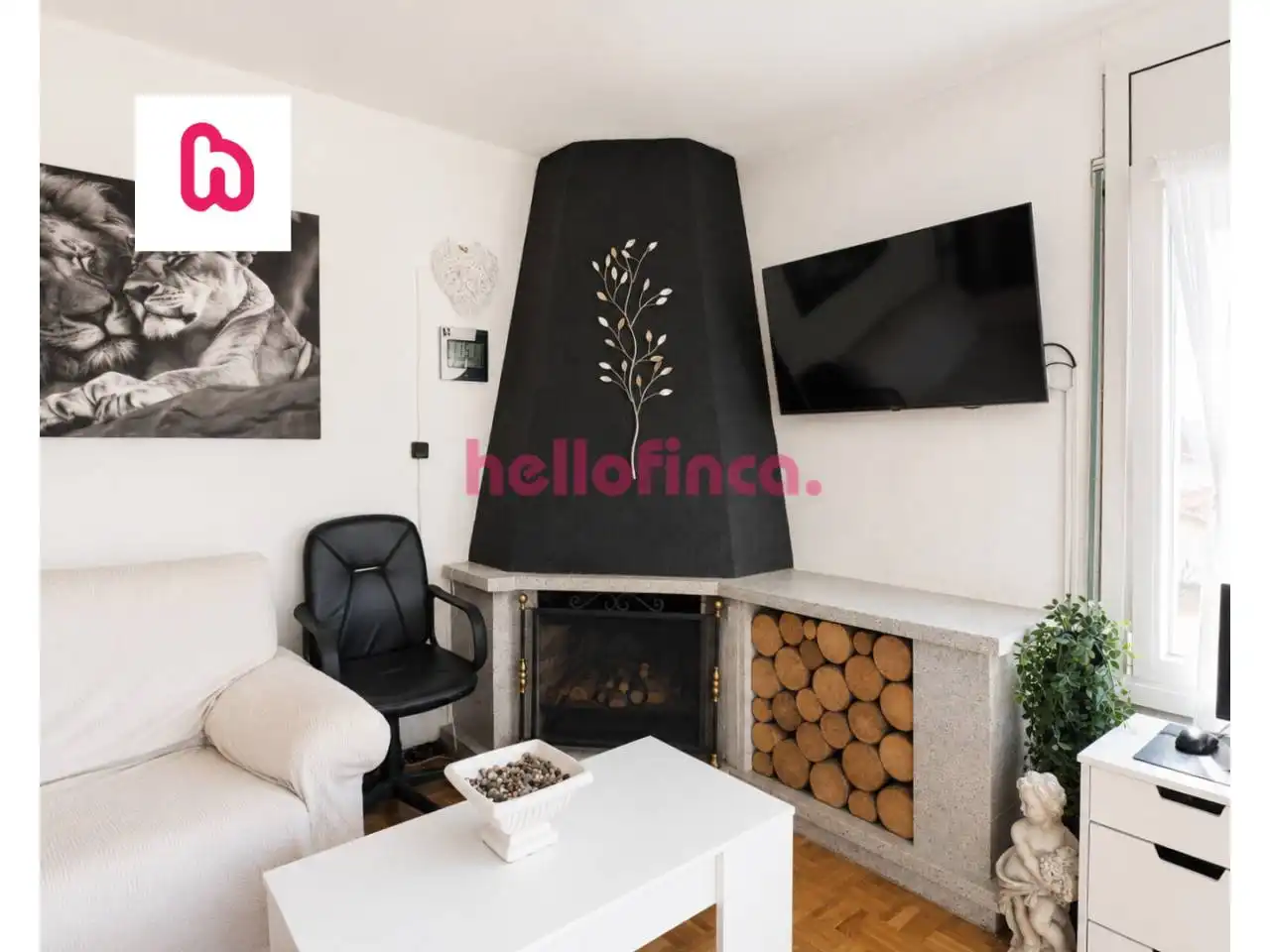 Sala de estar de Piso en venta en Puig-reig con Aire acondicionado, Calefacción y Parquet