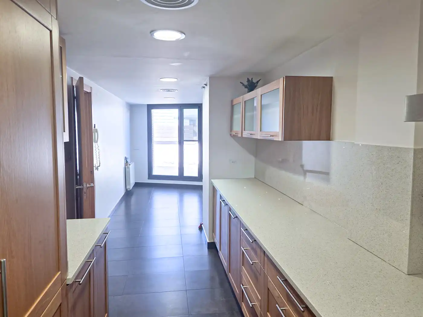 Kitchen of Attic for rent in Figueres  with Air Conditioner, Heating and Terrace